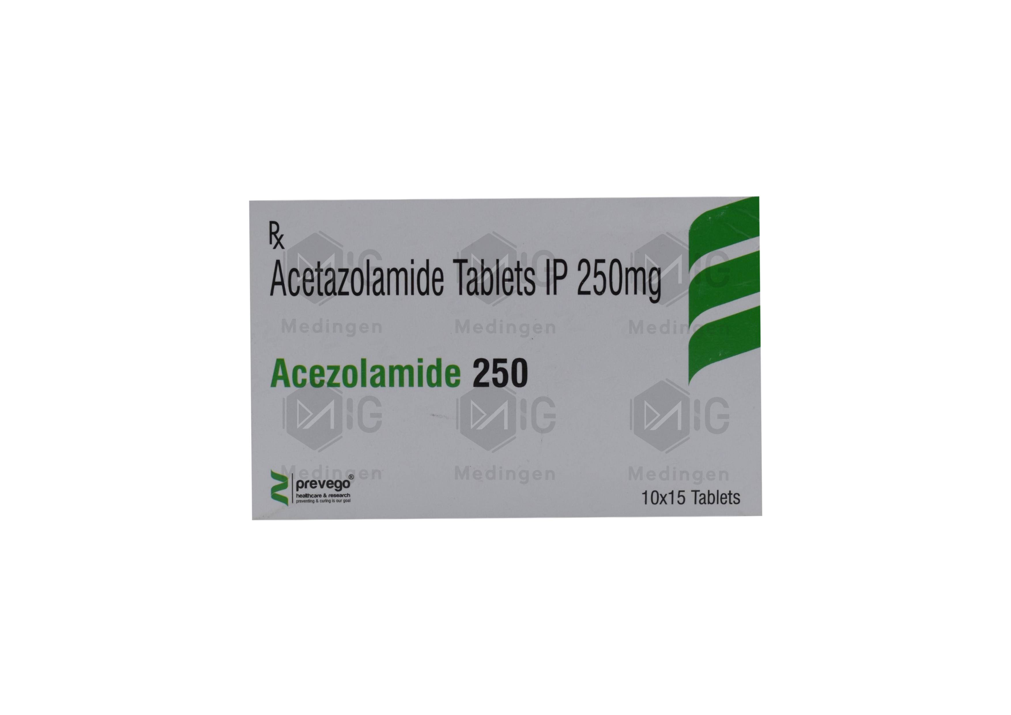 ACEZOLAMIDE 250MG